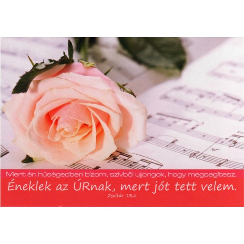 Képeslap - Éneklek az Úrnak...