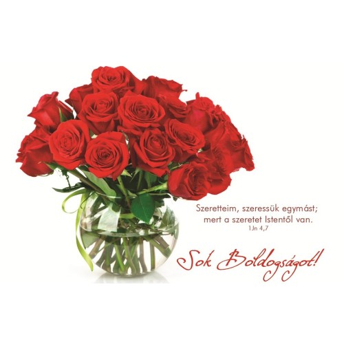 Képeslap - Sok boldogságot!