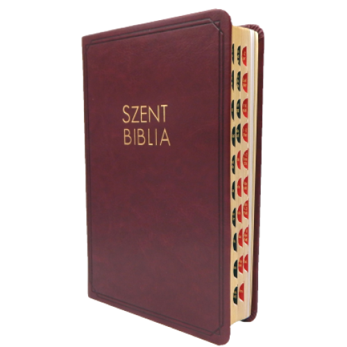 Biblia Patmos - Közepes - Bordó - Regiszteres
