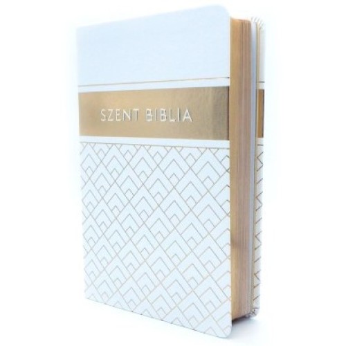 Biblia Patmos - Közepes - Fehér aranymintás - sima