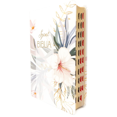 Biblia Patmos - Nagy - Virágos - Regiszteres